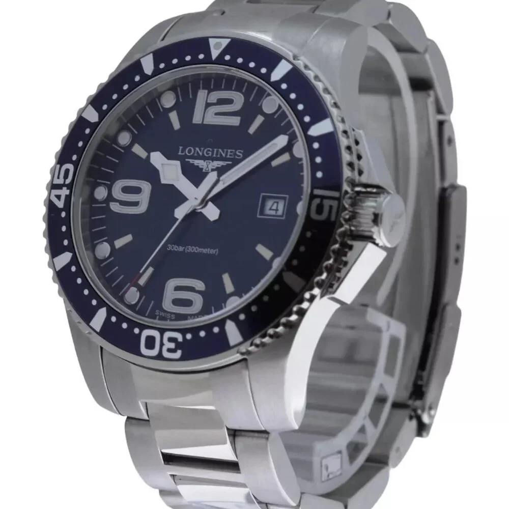 Longines Hydro Conquest EF Co 39mm Men's Watch Blue Dial/Bezel Ref: L3.730.4!
